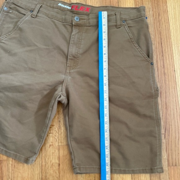 DICKIES FLEX MENS BROWN CARPENTER SHORTS SIZE 38(n - Picture 5 of 12